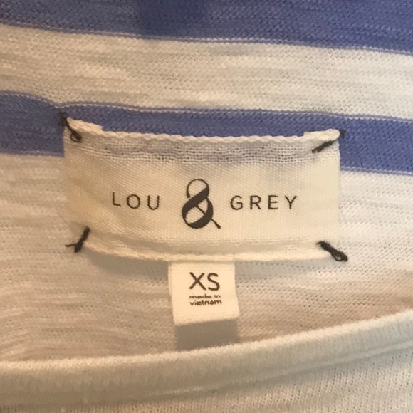 ❌SOLD❌ Lou & Grey | Striped Cozy Jersey Tee Dress - Picture 5 of 6